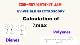 λmax calculation for conjugated dienes by Woodwards rule and related CSIR problems [upl. by Alolomo647]