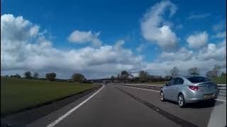 Summer Road Trip Drive From Junction 3 North Up M90 Motorway On History Visit To Perthshire Scotland [upl. by Oterol221]