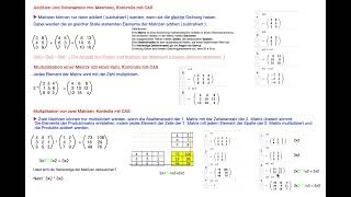 GozintoGraphen Matrizen CAS vereinfacht [upl. by Assitruc]