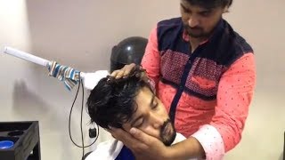 ASMR Indian Barber Relaxing Head Massage with Neck Cracking By Gulzar [upl. by Riaj]