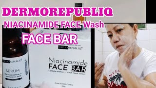 NIACINAMIDE FACE BAR  NIACINAMIDE SIRUM from DERMOREPUBLIQ  REVIEWS [upl. by Ivens279]