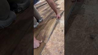 Uniclic locking system LVP Install lvpfloors flooring tips contractor installer tools [upl. by Ahsinom]