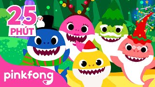 CÁ MẬP MỪNG GIÁNG SINH Tuyển tập  Christmas Songs  Cá Mập Con Baby Shark Pinkfong Nhạc thiếu nhi [upl. by Ahras]