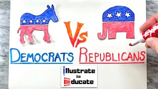 Democrats Vs Republicans  What is the difference between Democrats and Republicans [upl. by Linzy]