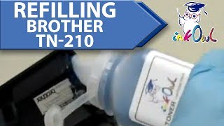 How to Refill a Brother TN210 Toner Cartridge [upl. by Jordanna283]