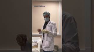 How to put on STERILE GLOVES before surgery 👨‍⚕️🩺 nsmu medical mbbs youtubeshorts shorts [upl. by Magan]