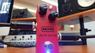 MXR DYNA COMP MINI demo by RICCARDO GIOGGI ENG subs [upl. by Anayrb]