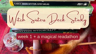 Witch Sisters Study Deck week 1 amp a magical readathon [upl. by Annahael]