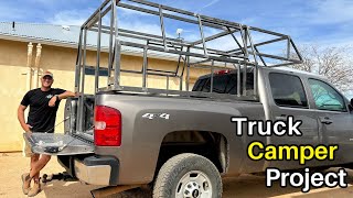 DIY Truck Camper Build  The Frame Pt1  How To [upl. by Ollehto]