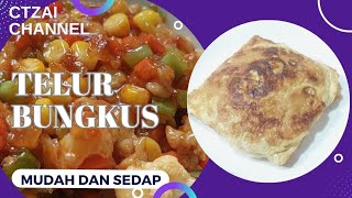 TELUR BUNGKUS ‼️ resepi dan cara masak yang mudah dan sedap satu lauk cukup ‼️ [upl. by Lynnworth]