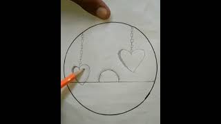 best friend circle drawing easy drawing circledrawing shorts trending [upl. by Aicirtel]