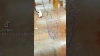 How to wax a Concrete Floor in 7sec I Acrylic Floor Finish shorts concrete maintenance wax diy [upl. by Katalin460]