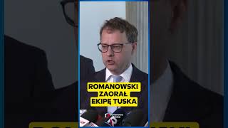 ROMANOWSKI ZAORAŁ EKIPĘ TUSKA [upl. by Kassaraba]