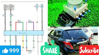 Toyota vitz 2007 abs wiring diagram explain in Urdu [upl. by Eisned486]