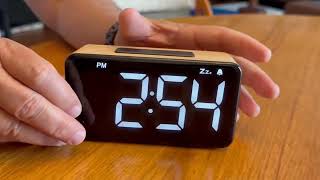 Digital Alarm Clocks for Bedrooms Digital Clock with Large Numbers [upl. by Nodnas406]