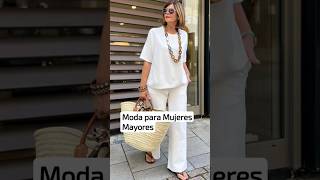 CUÁL ES LA MODA PARA MUJERES MAYORES DE 50 60 Y 70 AÑOS modaseñoras [upl. by Adniralc392]