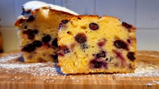 Soft Moist and Delicious Blueberry Cake  The easiest Blueberry Cake  How to make Sharlotka [upl. by Hodge]