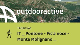 túra in Taliansko IT  Pontone  Fica noce  Monte Molignano  Pogerola [upl. by Anaujahs]