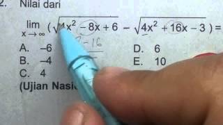 Cara BEGO UN Matematika SMA IPALimit Tak Berhingga 17 [upl. by Renita]