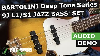 Bartolini Original Series Deep Tone Hum Cancelling Jazz Bass® Pickup Set Demo [upl. by Nayd291]