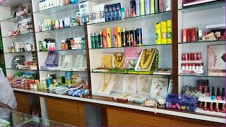 Cosmetic shop design amp price path 3  Small shop decoration ideas  Shop furniture [upl. by Woehick]