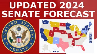 Updated 2024 Senate Map Prediction December 3 2023 [upl. by Inaja639]