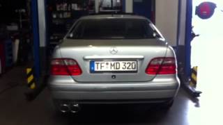 Mercedes CLK 320 W208 mit Supersport Sportauspuff [upl. by Aicak]