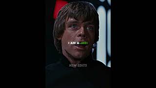 quotI am a Jedilike my father before mequot  Luke Skywalker Edit edit starwars [upl. by Hambley]