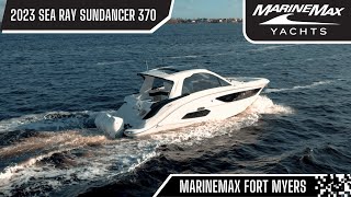 The New 2023 Sea Ray Sundancer 370 Outboard Gets You To Your Destination WComfort Style amp Power [upl. by Eceinwahs834]