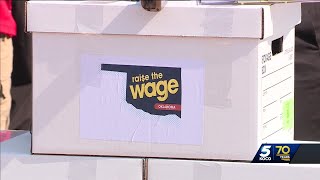 Petition for ballot initiative to raise Oklahomas minimum wage receives enough verified signatures [upl. by Ynatsyd]