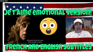 Je taime Lara Fabian French and English subtitles  REACTION  WOW SOOO Emotional [upl. by Anabahs]