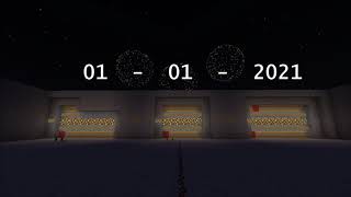 Minecraft  Celebrating The New Year with a 360Day Piston Calendar [upl. by Auop454]