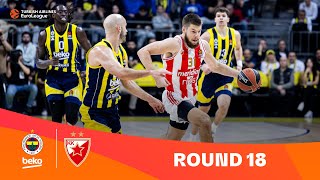 FenerbahceZvezda  Round 18 Highlights  202324 Turkish Airlines EuroLeague [upl. by Cissej652]