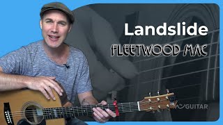 How to play Landslide by Fleetwood Mac on guitar  Acoustic Lesson [upl. by Mosera844]