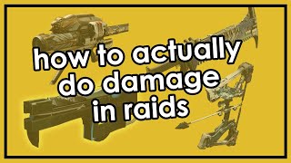 How to Do Raid DPSDamage So You Wont Get Kicked from LFG [upl. by Ahmed246]