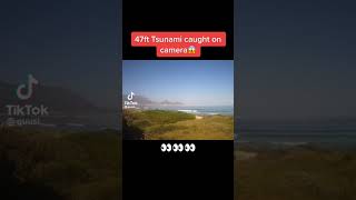 tsunami caught on camera 👀 [upl. by Airdnas]