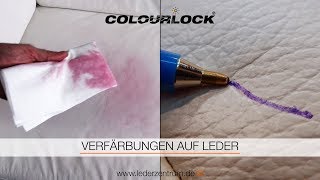 VERFÄRBUNGEN AUF LEDER  COLOURLOCK [upl. by Nakhsa262]