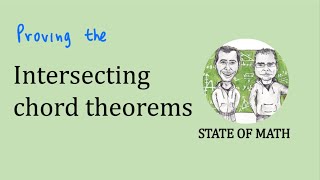 Intersecting chords theorems  Proving the theorems [upl. by Alamap475]