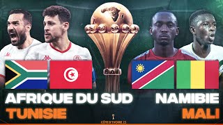 🔴🇿🇦🇹🇳 AFRIQUE DU SUD  TUNISIE  🇳🇦🇲🇱 NAMIBIE  MALI  3EME JOURNEE CAN 2024  CAN 2023  CAN 2024 [upl. by Hebert]