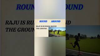 Preposition round and around। use of round and around। [upl. by Steinman]