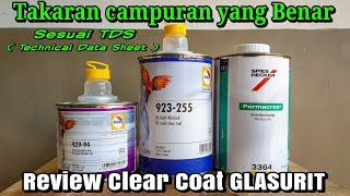 Review clear coat Glasurit HS  Takaran campuran amp Hasil [upl. by Aisayt]