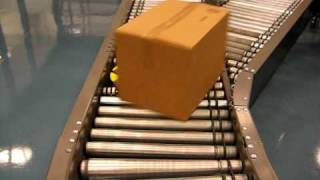 Driven Roller Conveyor with a 30 Degree Powered Diverter [upl. by Caroline]