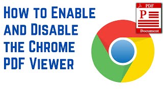 How to Enable and Disable the Chrome PDF Viewer [upl. by Laynad691]