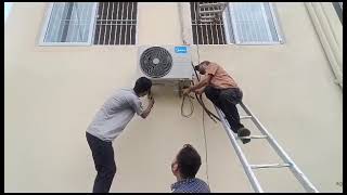 Installing Air Conditioner [upl. by Senilec]