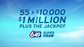 Lotto 649 November 25th SuperDraw  BCLC [upl. by Arlyn]