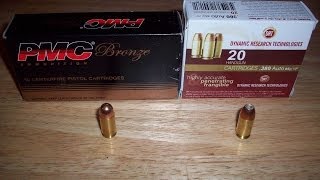 380 Ammo Test DRT Frangible Hollow Point Vs FMJ [upl. by Alyce]