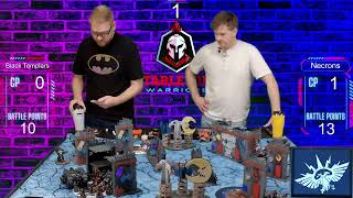 Black Templars vs Necrons  Warhammer 40k Battle Report [upl. by Rebmaed]