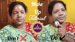 Diwali special makeup kore ei amr mukher ki hloworse Make up❌😮‍💨diwali makeuptutorial makeuplove [upl. by Auqinal]