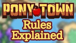 The Pony Town Rules Explained [upl. by Nanoc]