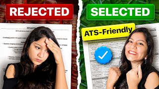 This is Why Your Resume Gets Rejected ➤ ATS Resume Format amp Tips 2024 [upl. by Tirzah]